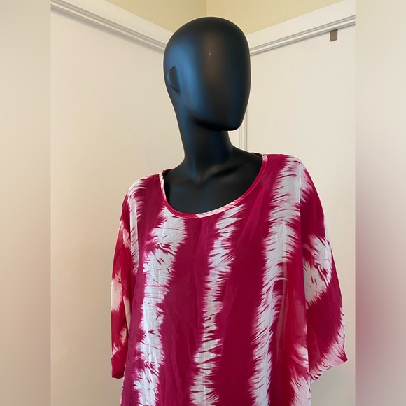 Tie-Dye Sheer Cover-up - Picture 2 of 7